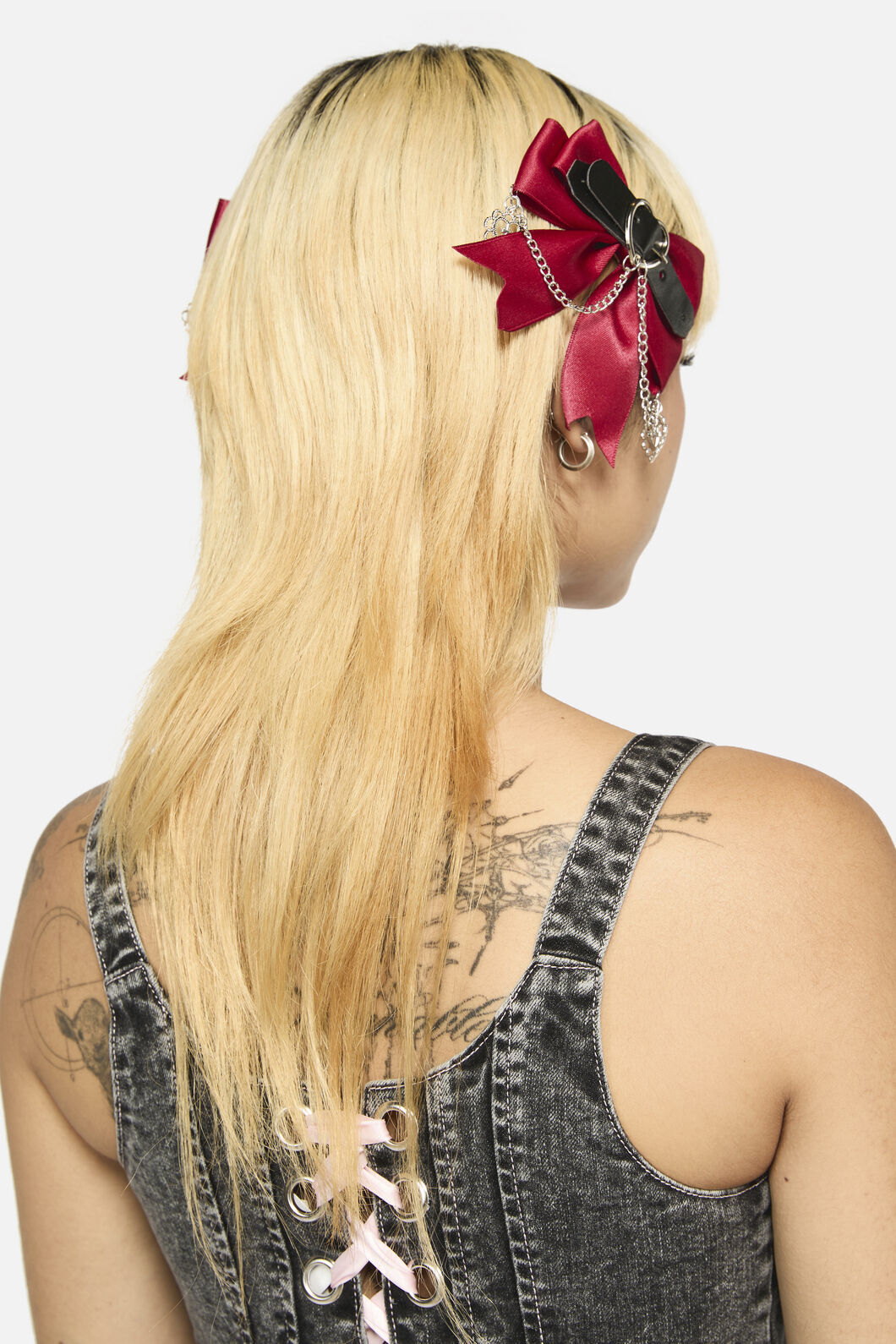 Black Friday - Charmed Dual Colour Bow Set - red-black