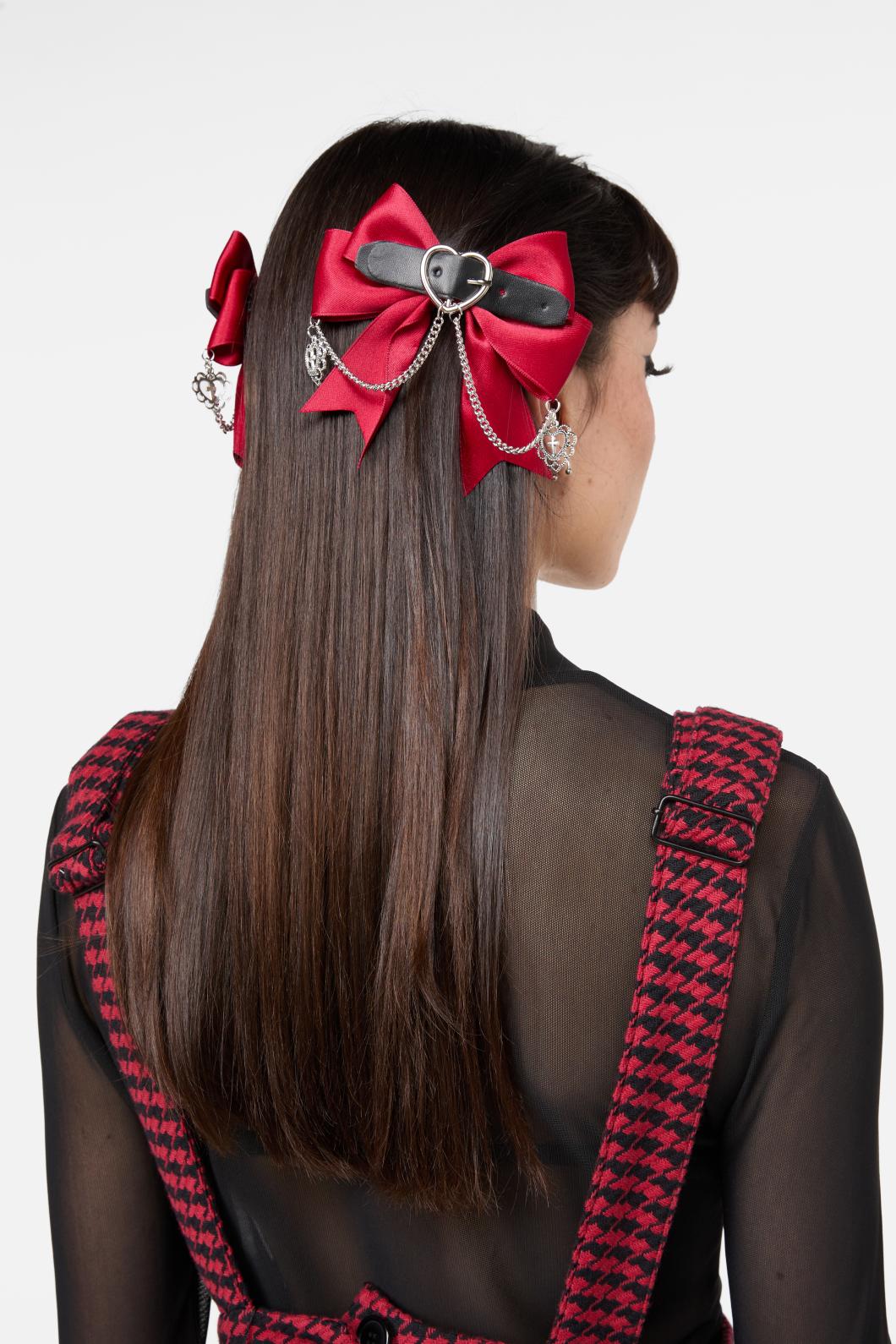 Black Friday - Charmed Dual Colour Bow Set - red-black