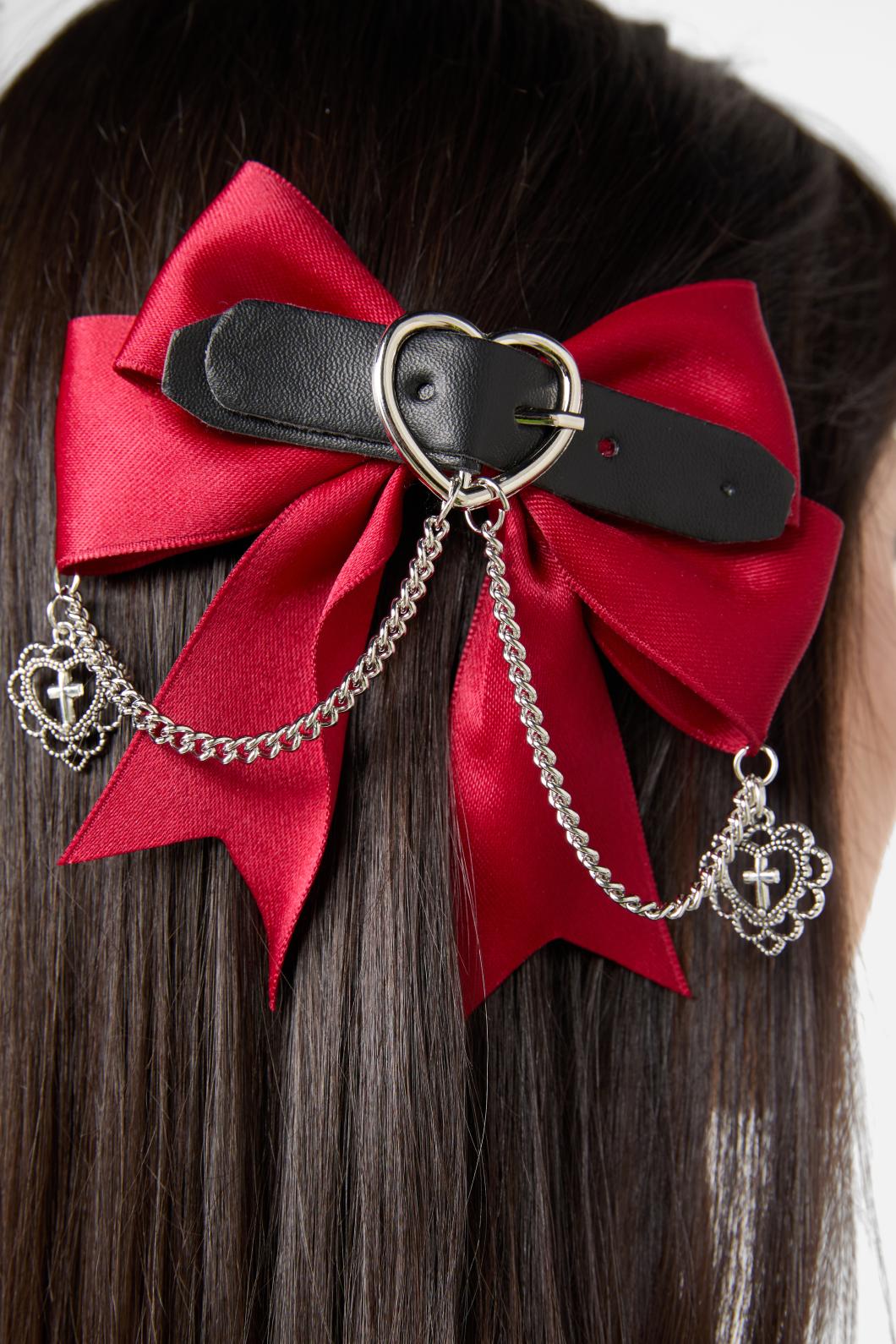 Black Friday - Charmed Dual Colour Bow Set - red-black