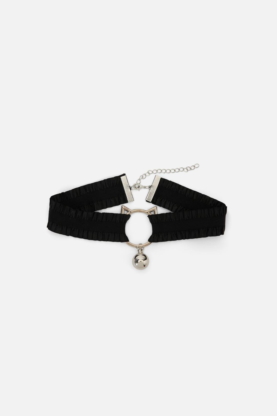 Black Friday - Ruffle Cat Choker - black