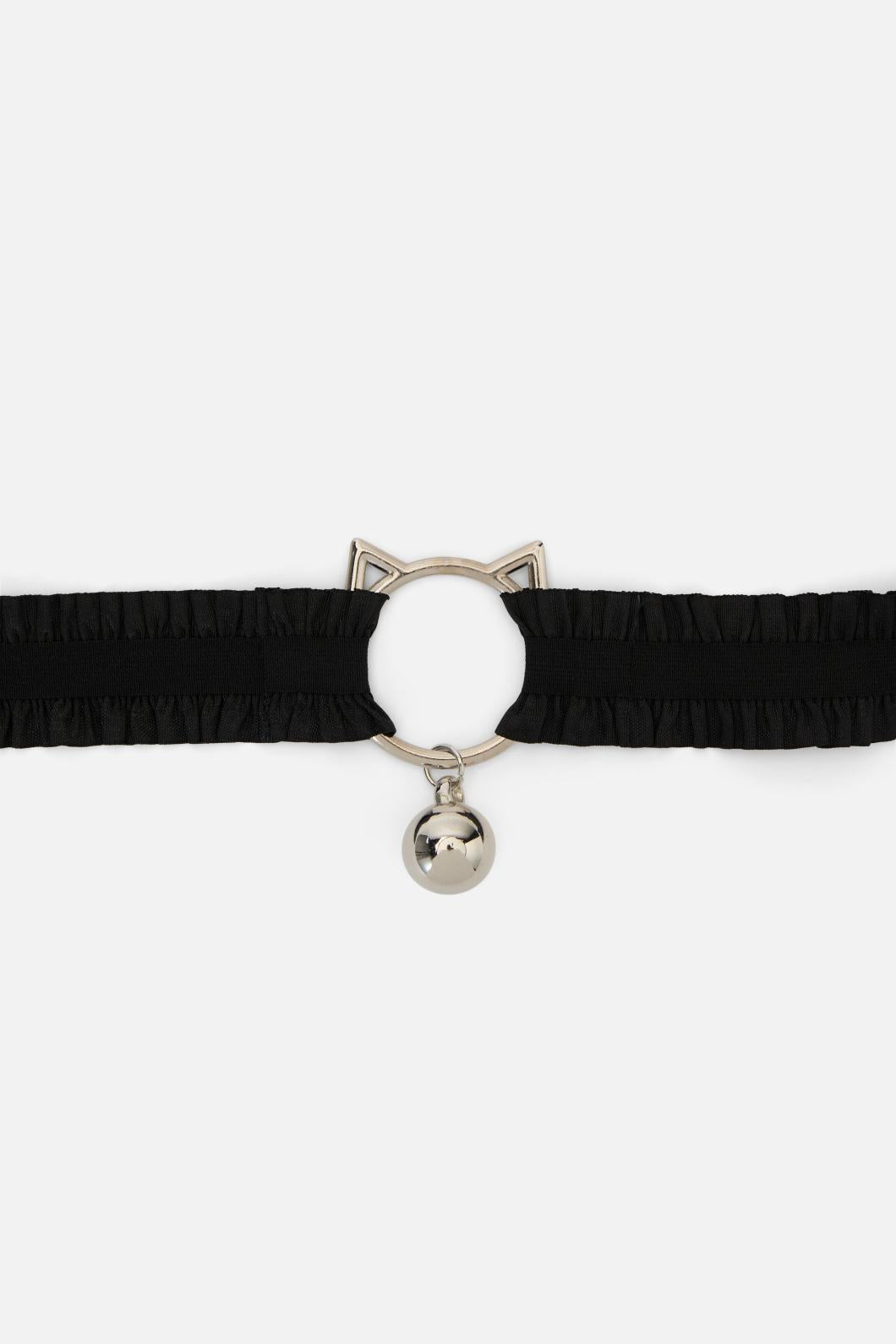 Black Friday - Ruffle Cat Choker - black