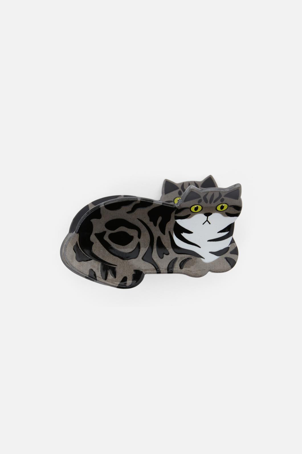 Black Friday - Grey Cat Claw Clip - grey