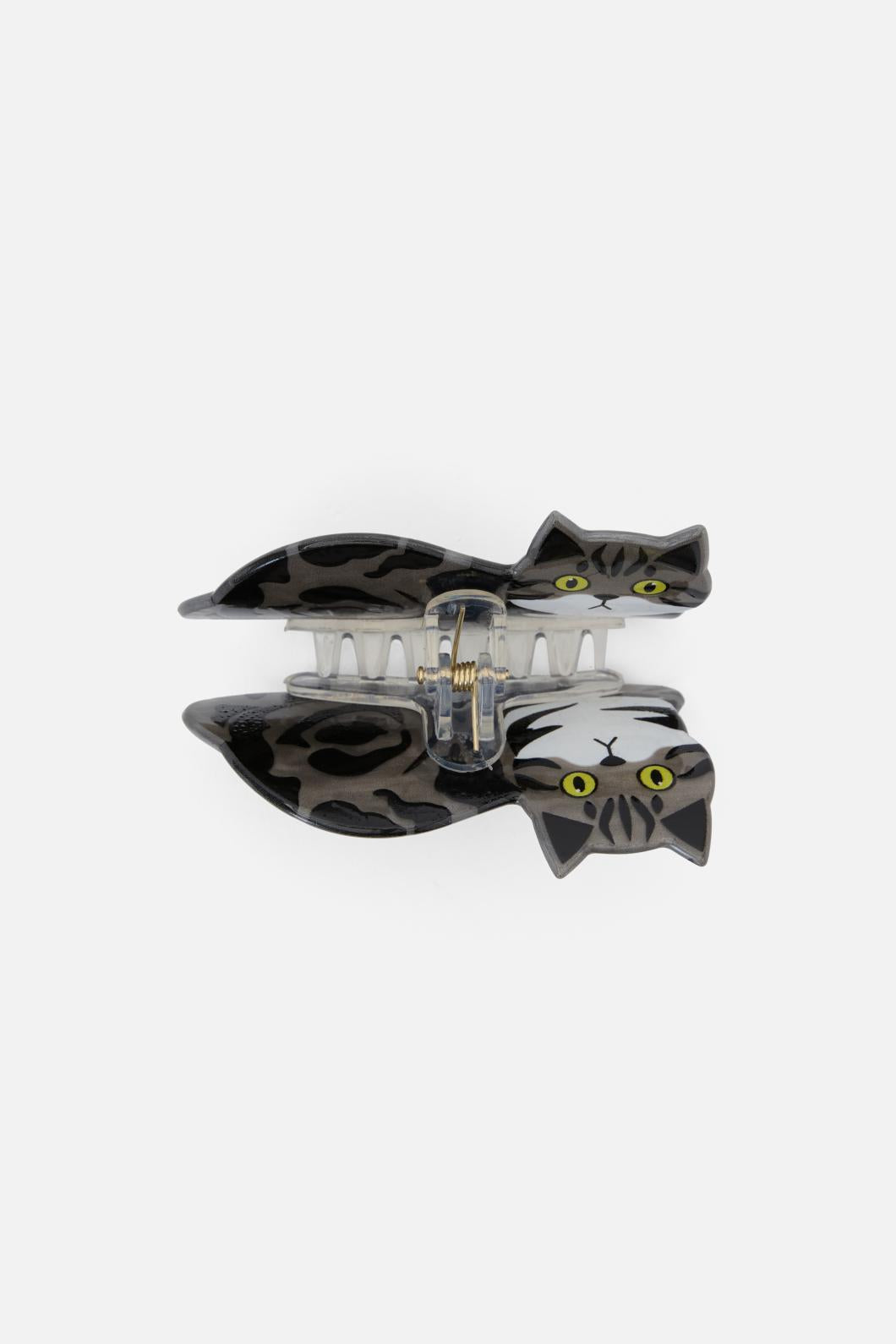 Black Friday - Grey Cat Claw Clip - grey