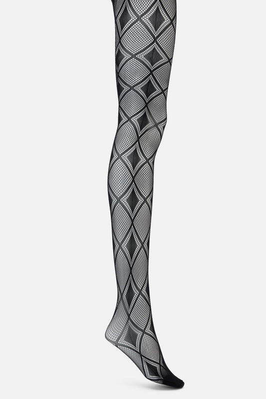 Black Friday - Diamond Fishnets - black