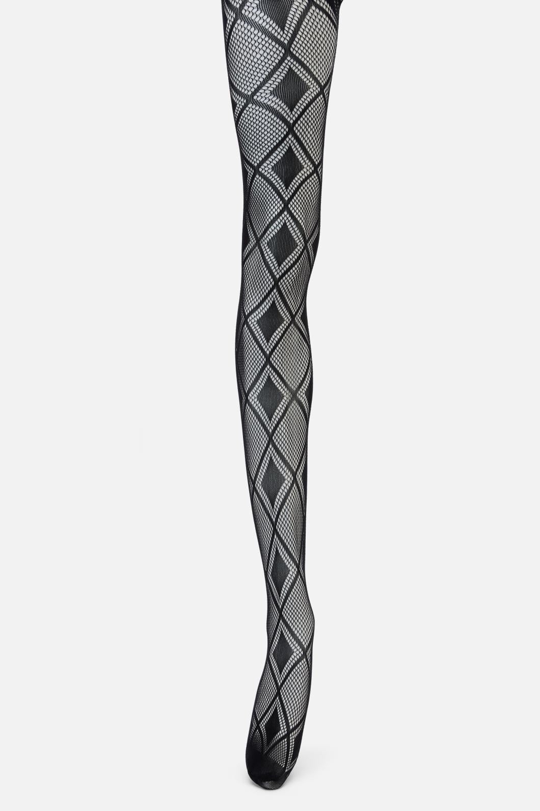 Black Friday - Diamond Fishnets - black