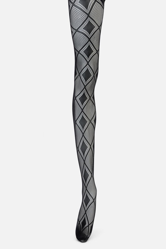 Black Friday - Diamond Fishnets - black