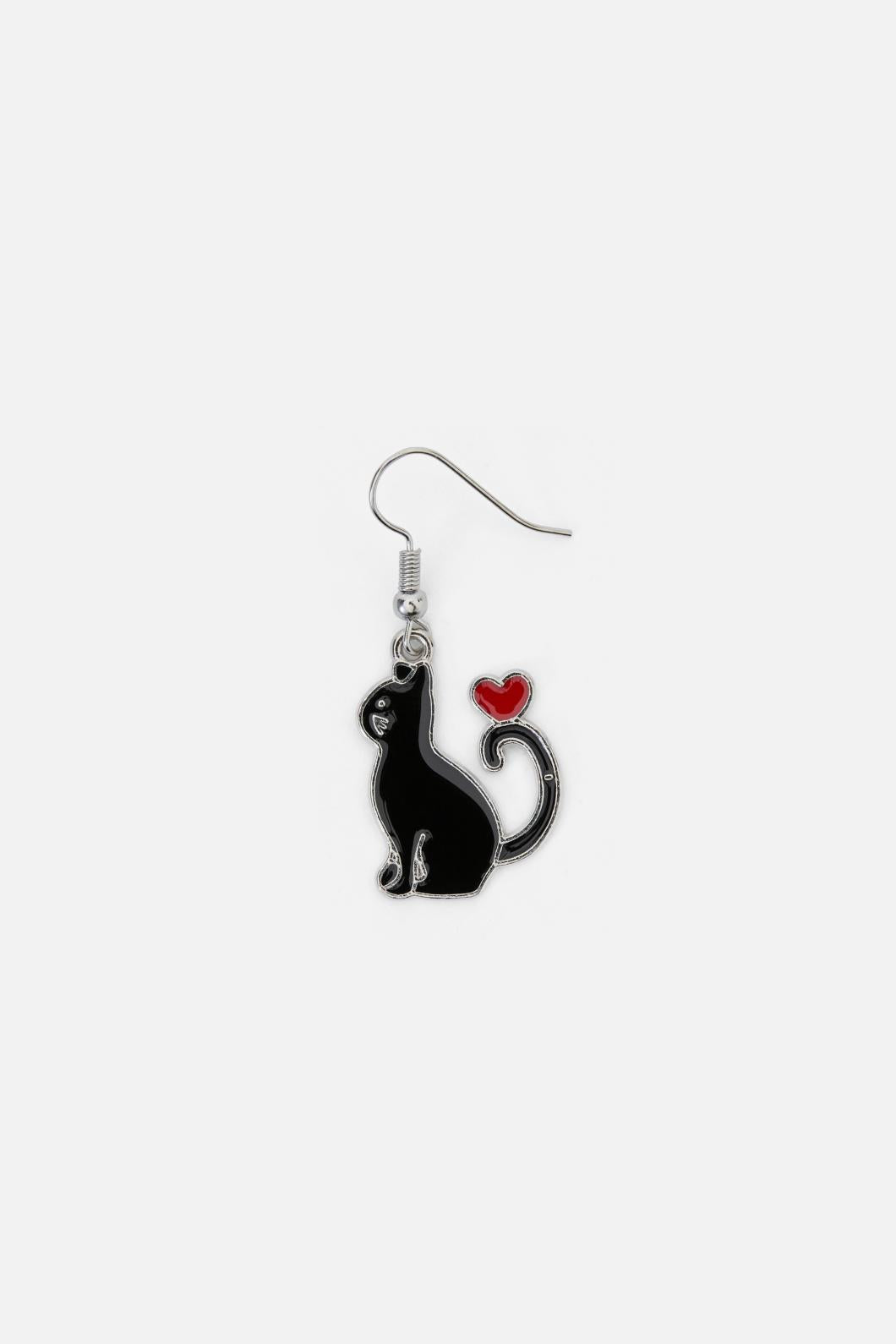 Black Friday - Black Cat Earrings - black