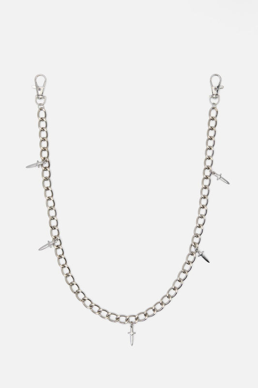 Black Friday - Dagger Pants Chain - silver