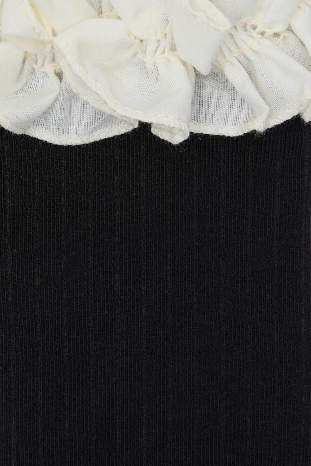 Black Friday - Black Ruffle Top Socks - black