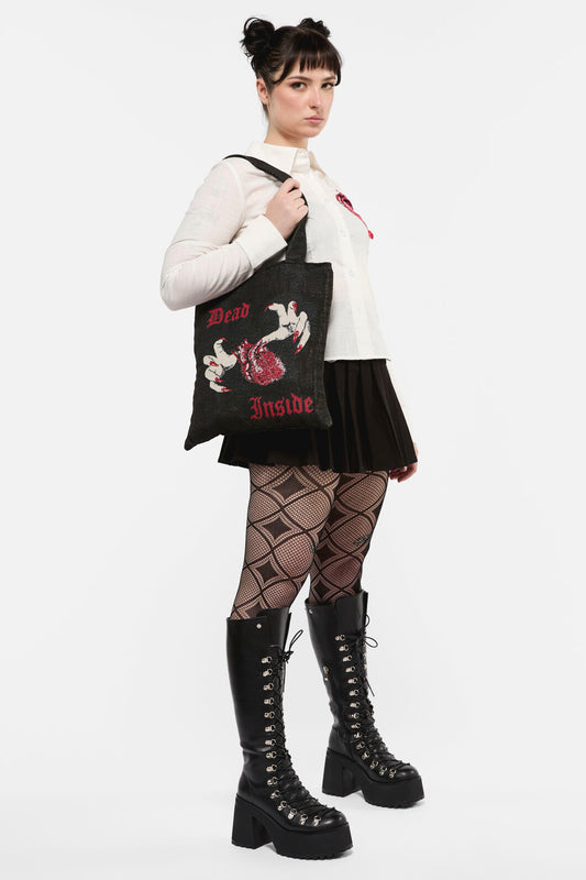 Black Friday - Dead Inside Woven Tote - black