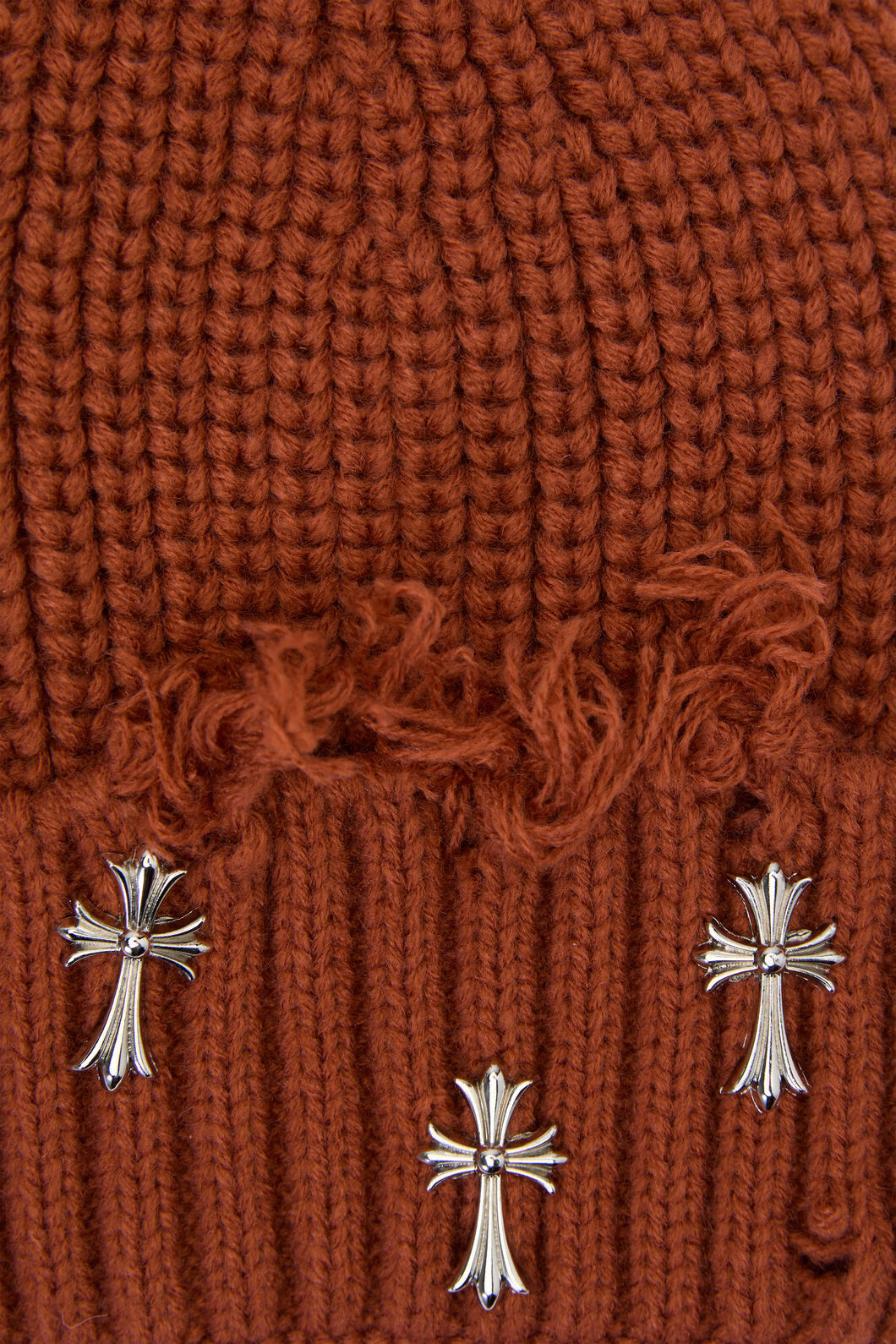 Black Friday - Rust Cross Charm Beanie - rust