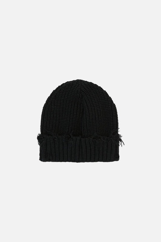 Black Friday - Black Cross Charm Beanie - black