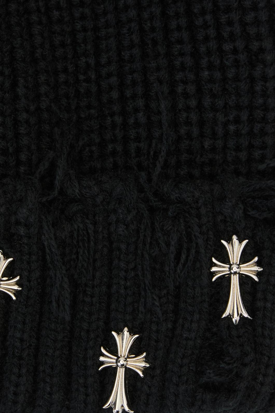 Black Friday - Black Cross Charm Beanie - black