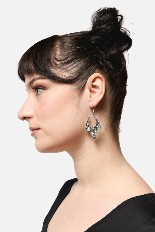Black Friday - Evil Earrings - silver
