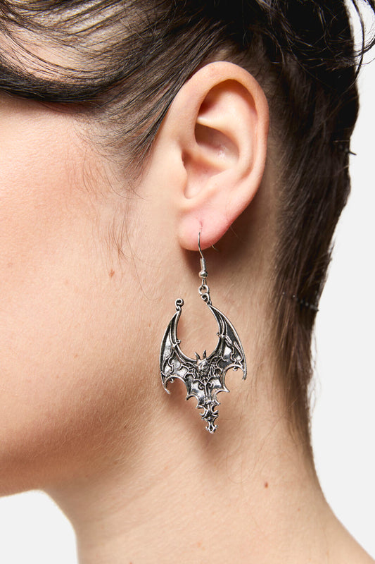 Black Friday - Evil Earrings - silver