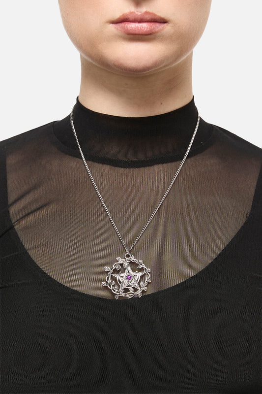 Black Friday - Witch Necklace - silver