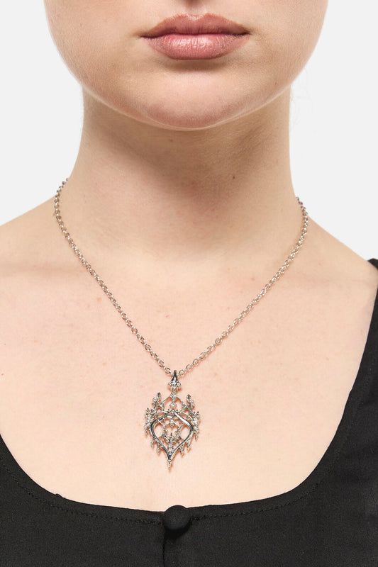 Black Friday - Silver Goth Necklace - silver