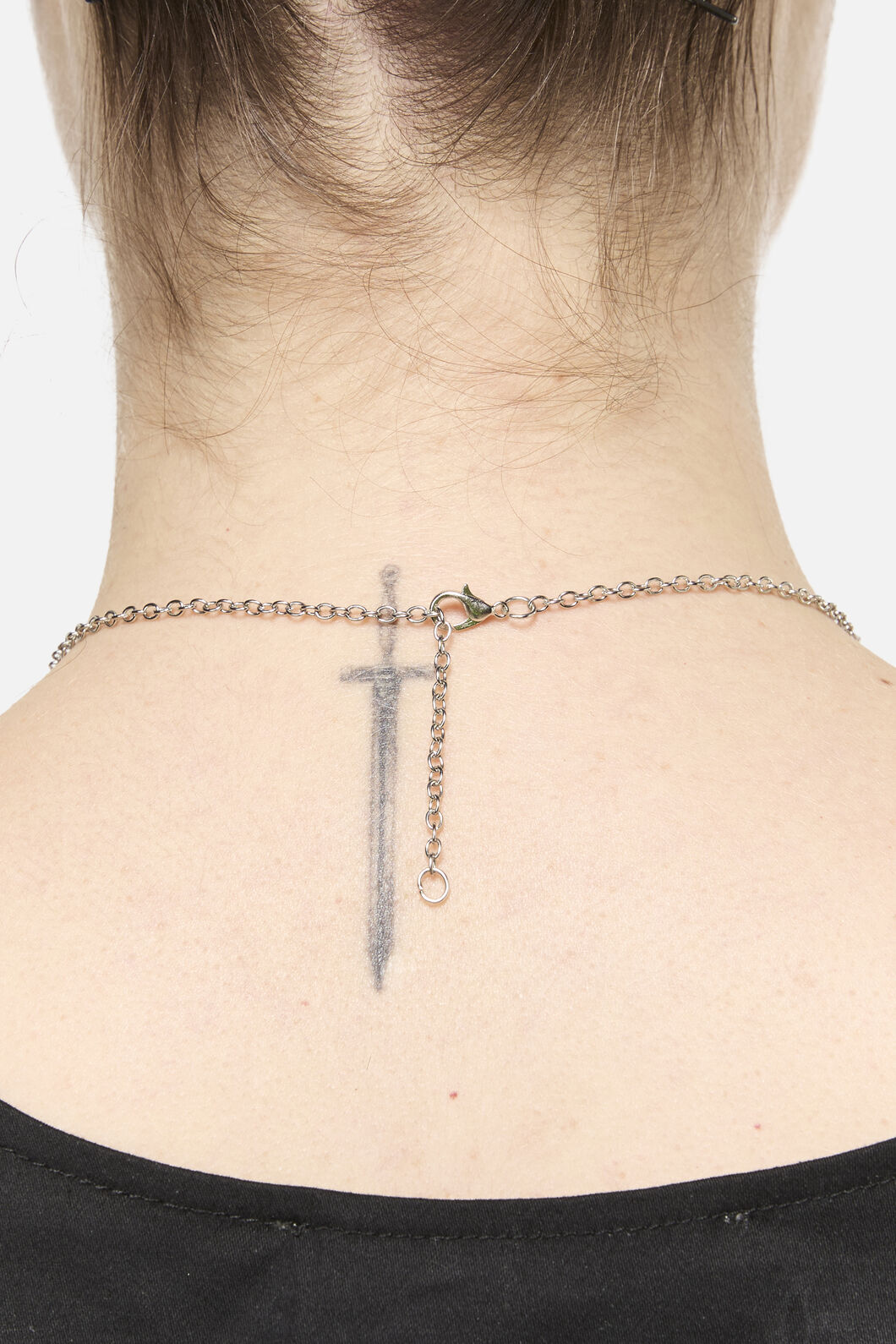 Black Friday - Silver Goth Necklace - silver