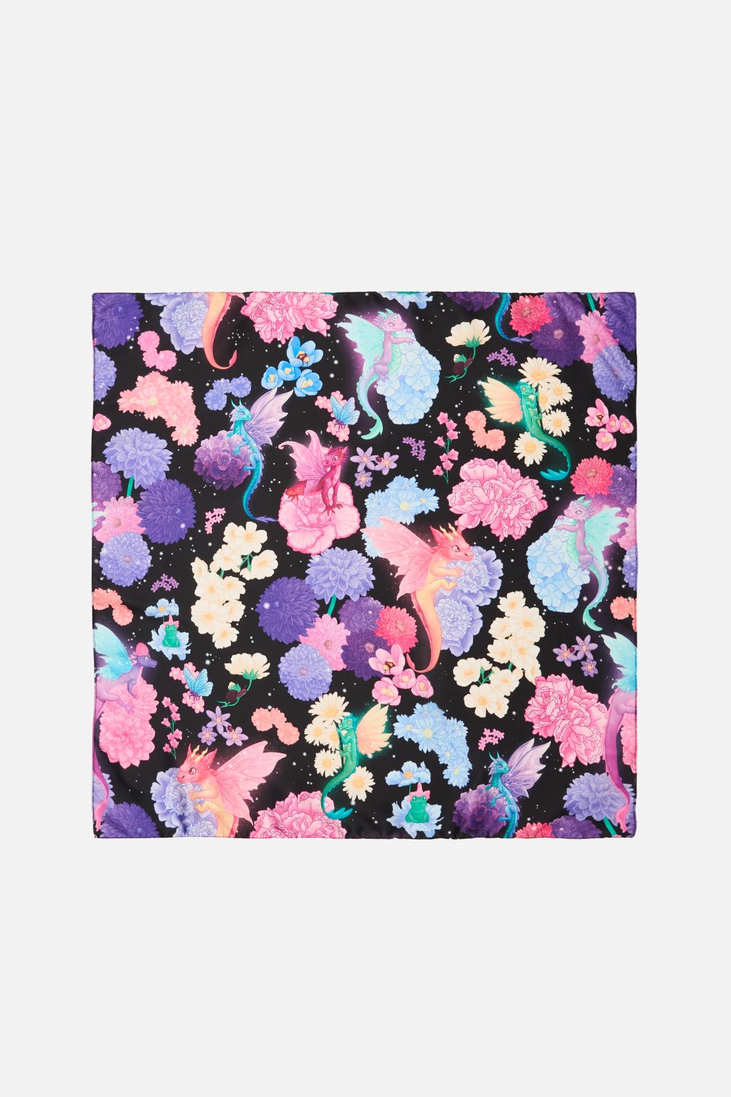 Black Friday - Dragons Grove Satin Scarf - multi