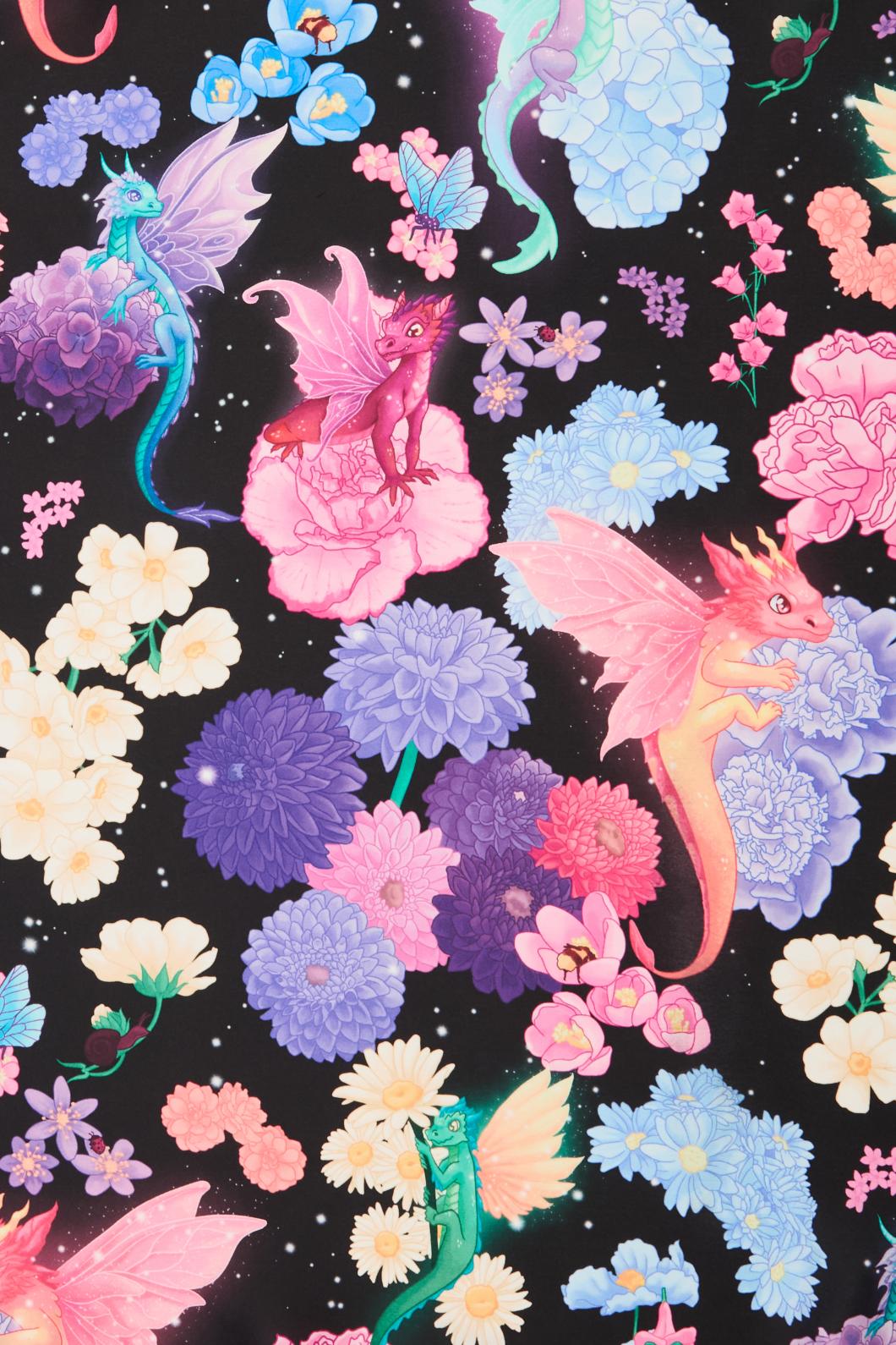 Black Friday - Dragons Grove Satin Scarf - multi