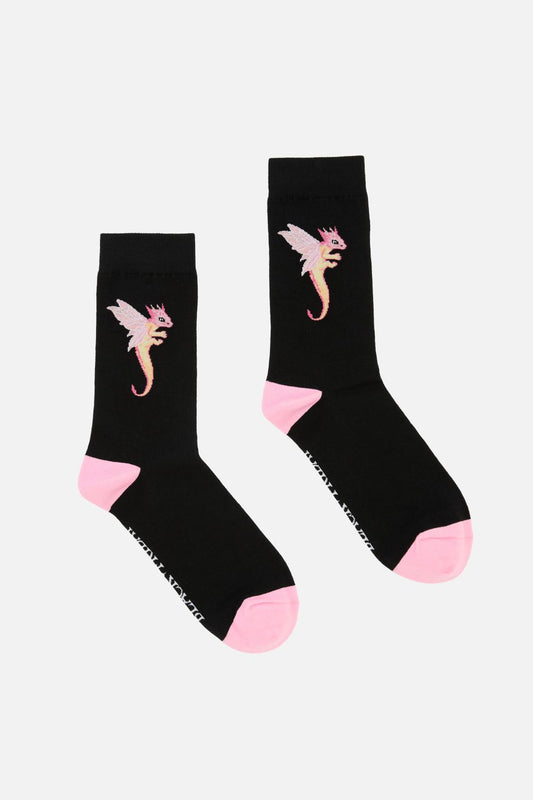 Black Friday - Dragon Wings Socks - black