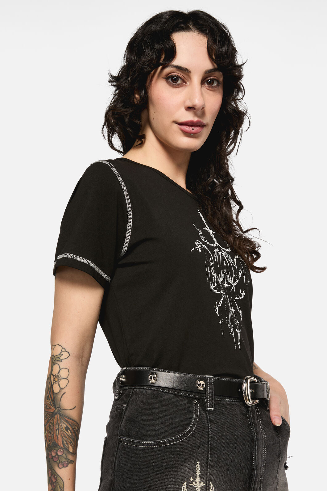 Black Friday - Skull Belt - black