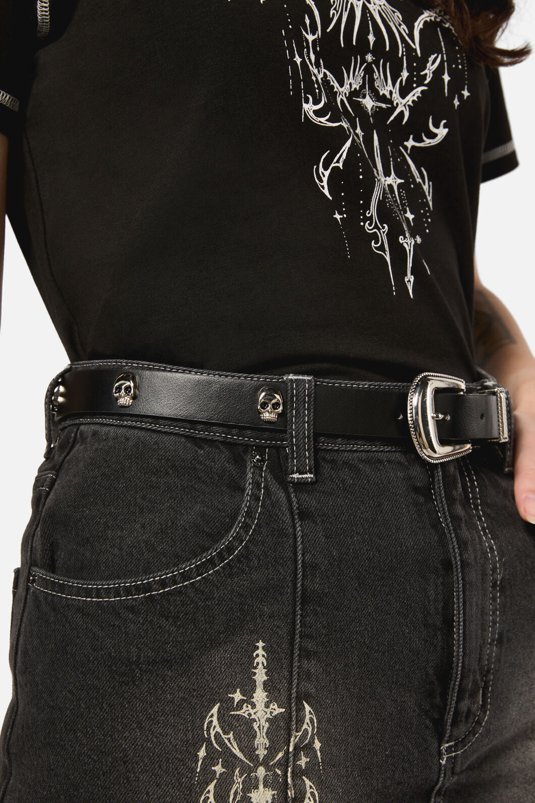 Black Friday - Skull Belt - black