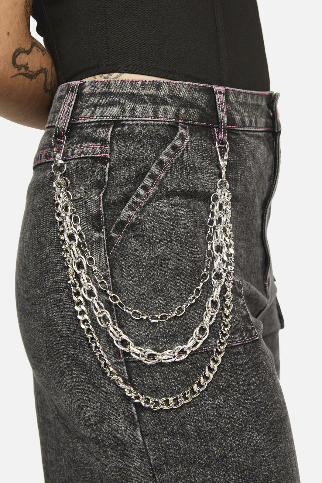 Black Friday - Chainlink Pant Chain - silver