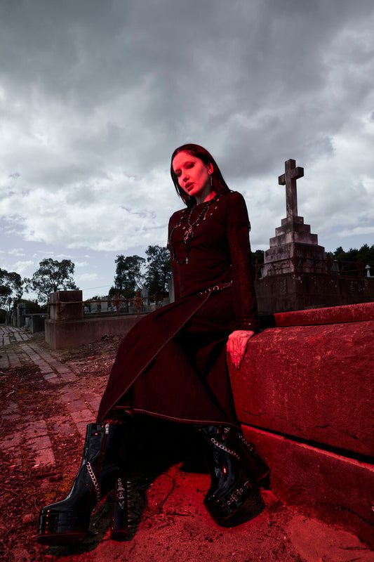 Black Friday - Buckle Patent Heel Boots - black