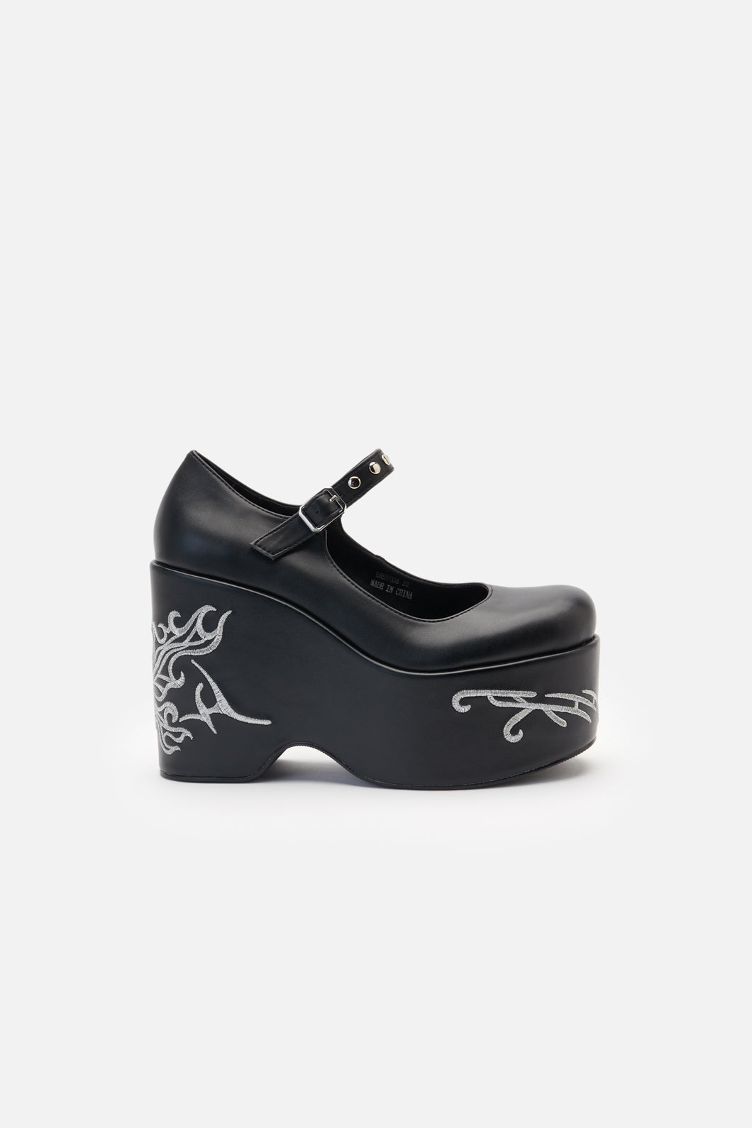 Black Friday - Platform Tattoo Mary Jane - black
