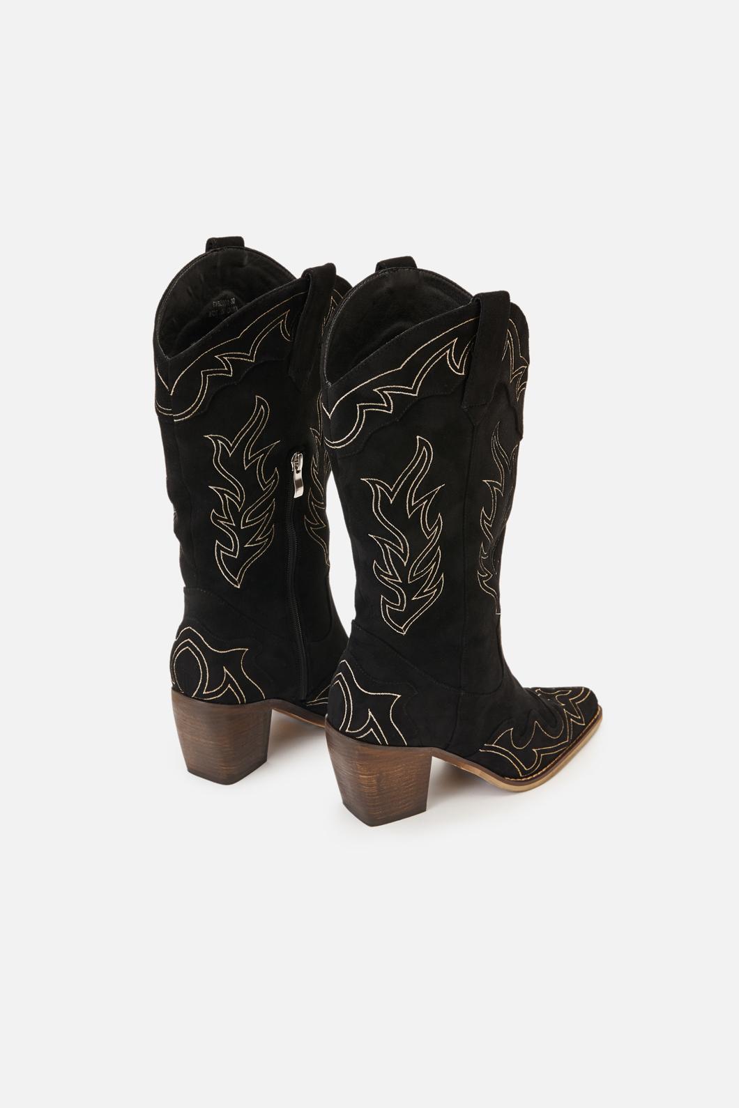 Dangerfield - Saloon Western Boot - black