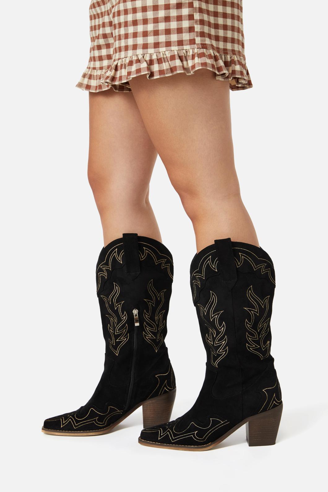 Dangerfield - Saloon Western Boot - black