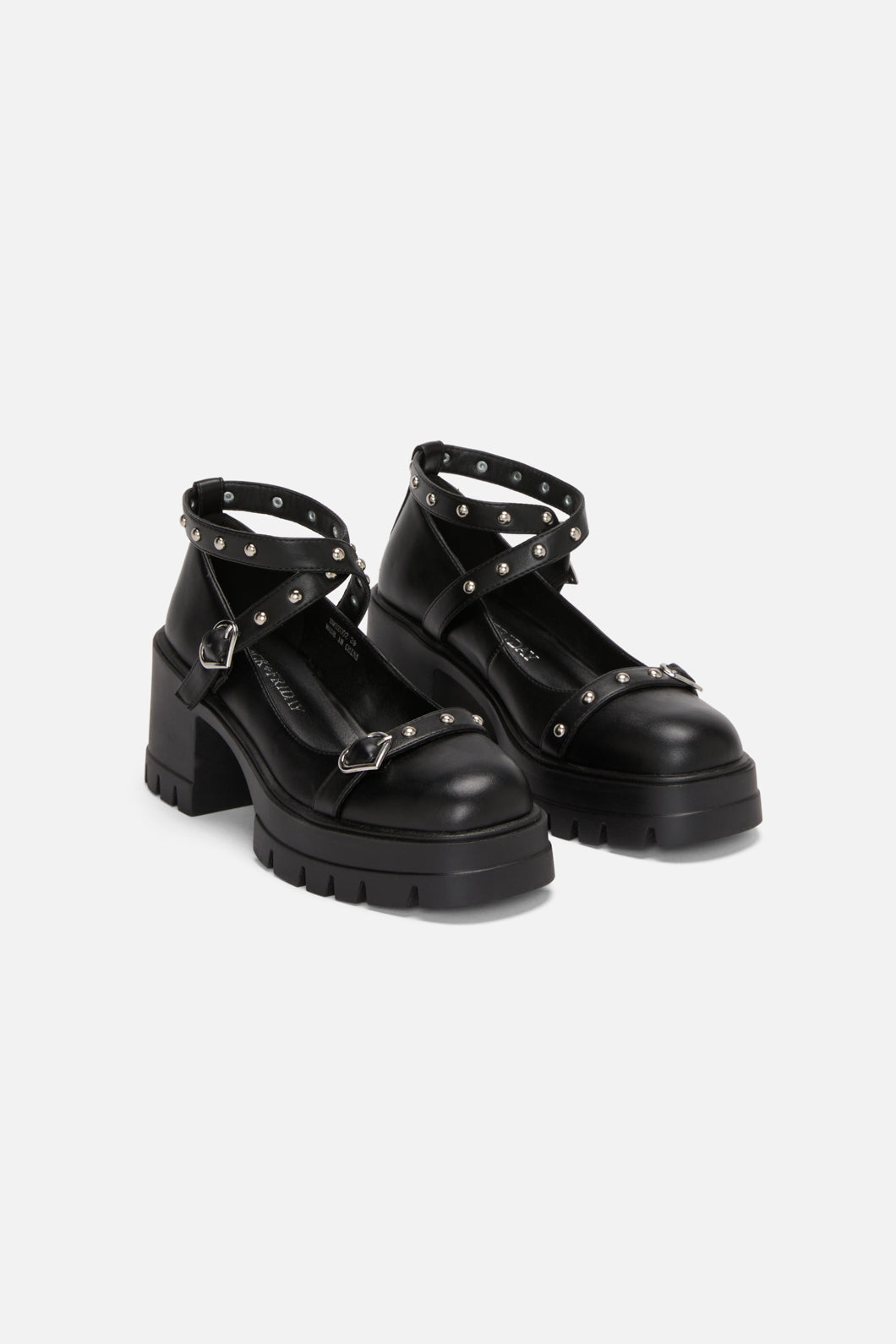 Black Friday - Hearts & Studs Shoe - black