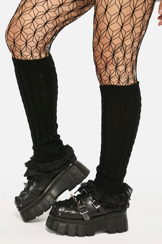 Black Friday - Corseted Platform Shoes - black