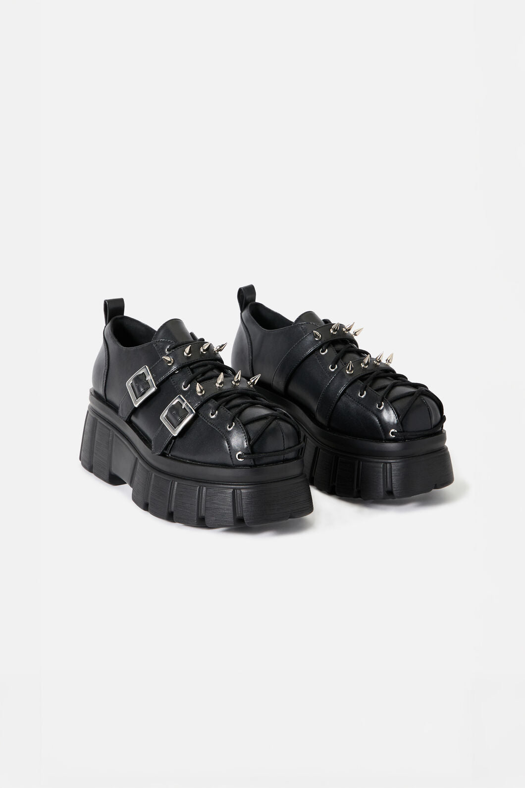 Black Friday - Corseted Platform Shoes - black
