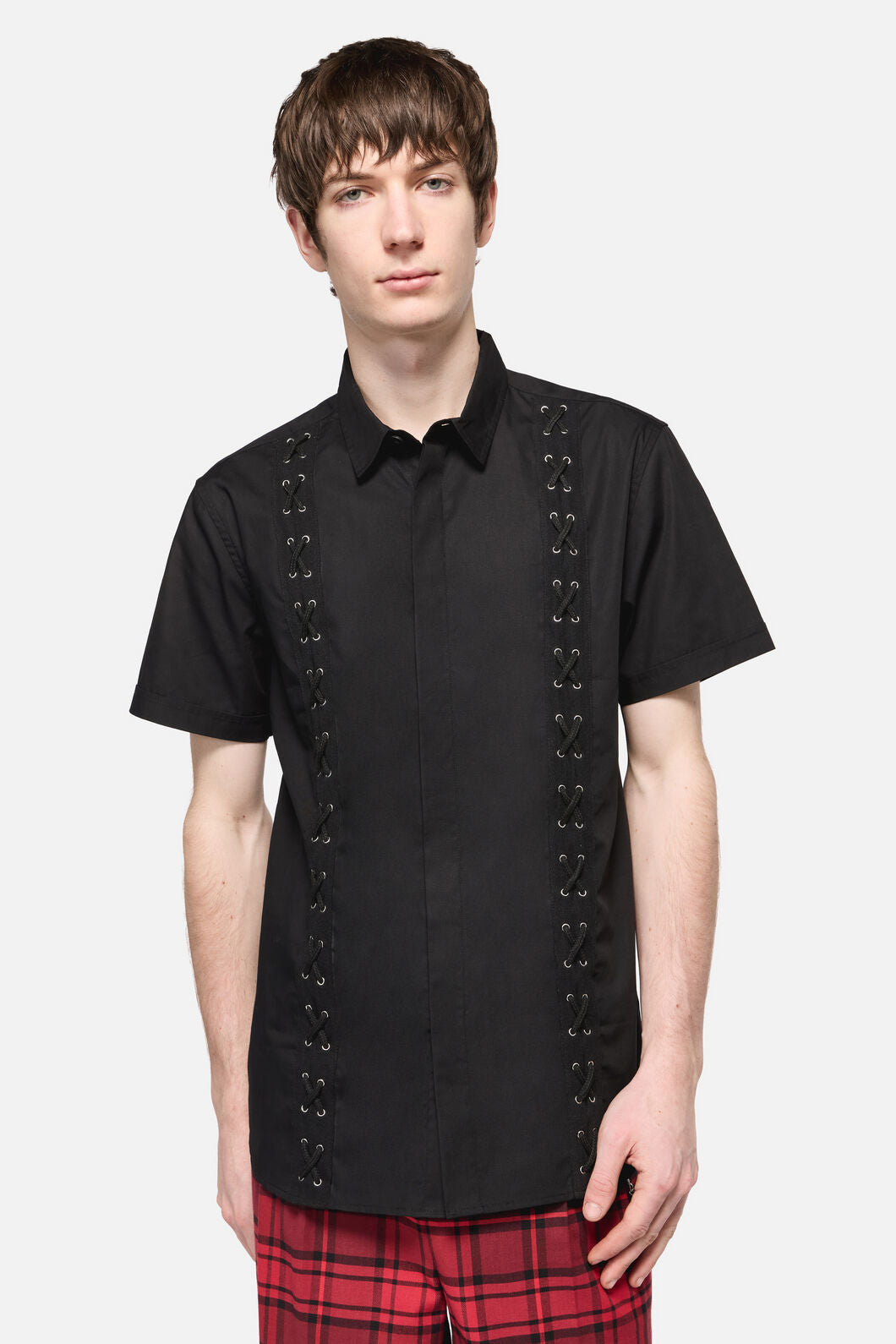 Dangerfield - All Tied Up Short Sleeve Shirt - black