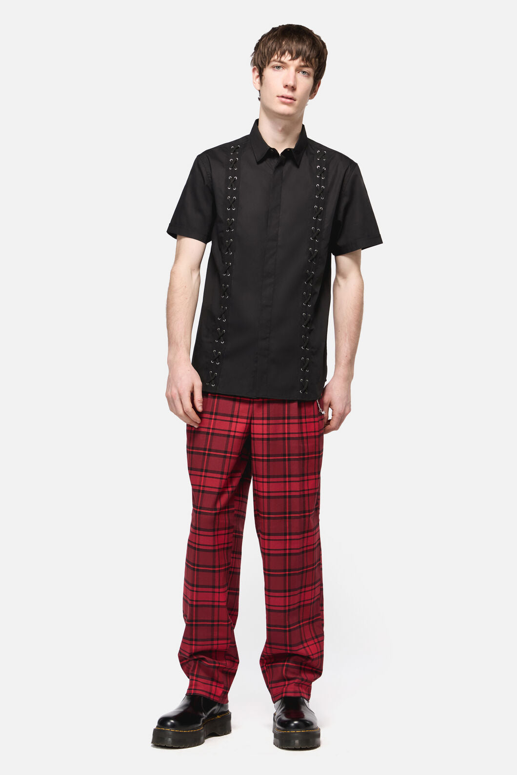 Dangerfield - All Tied Up Short Sleeve Shirt - black