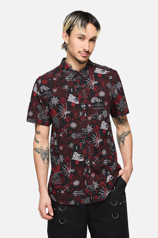 Dangerfield - Pirate Punk Short Sleeve Shirt - black