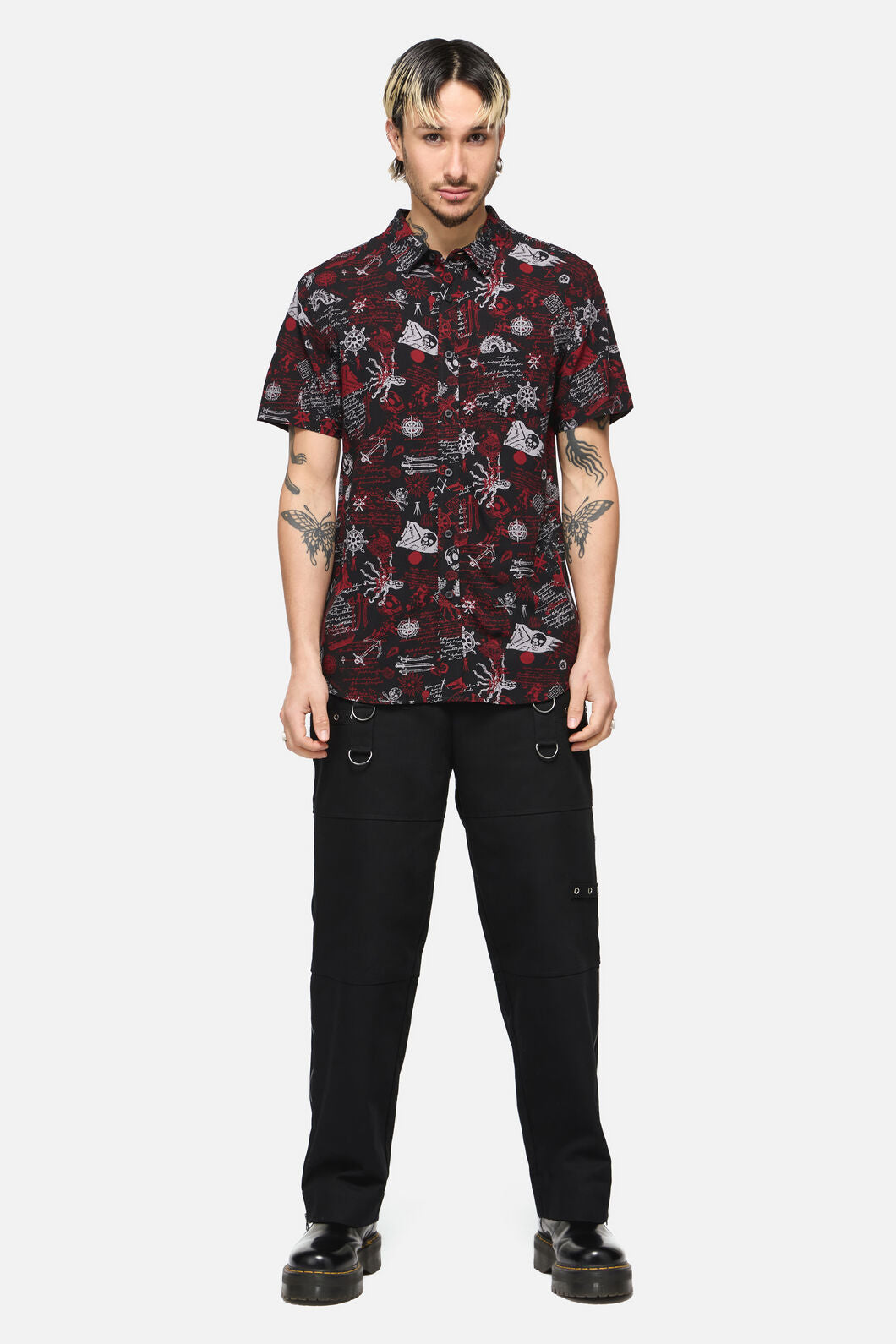 Dangerfield - Pirate Punk Short Sleeve Shirt - black
