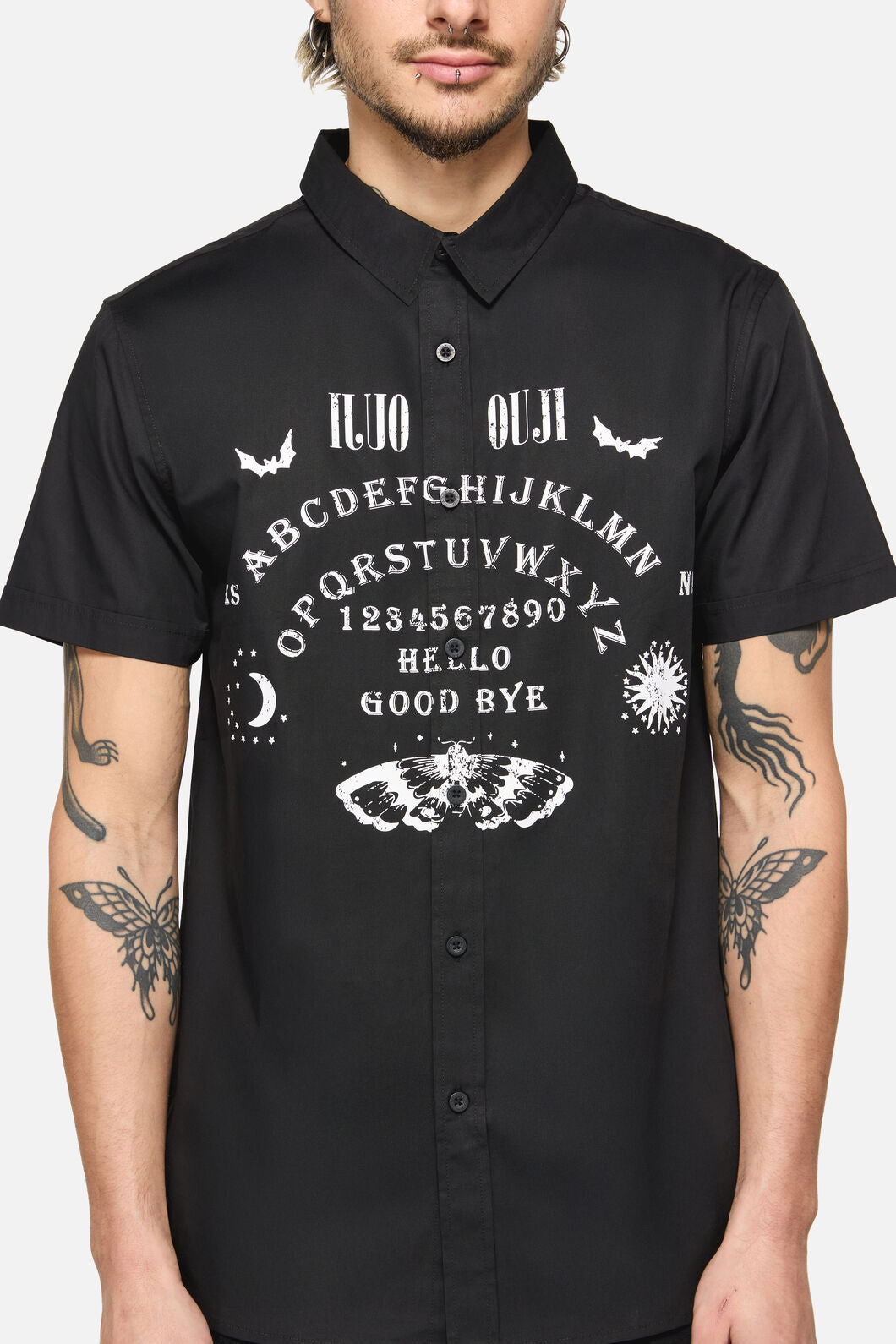 Dangerfield - Seance Goth Short Sleeve Shirt - black