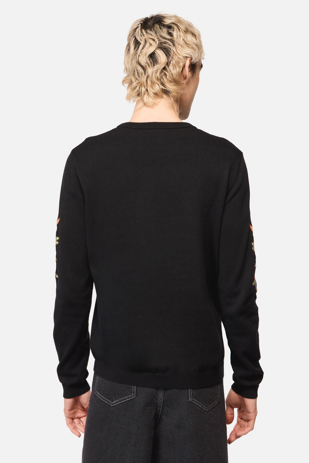 Dangerfield - All HallowsEveTattooKnitJumper - black