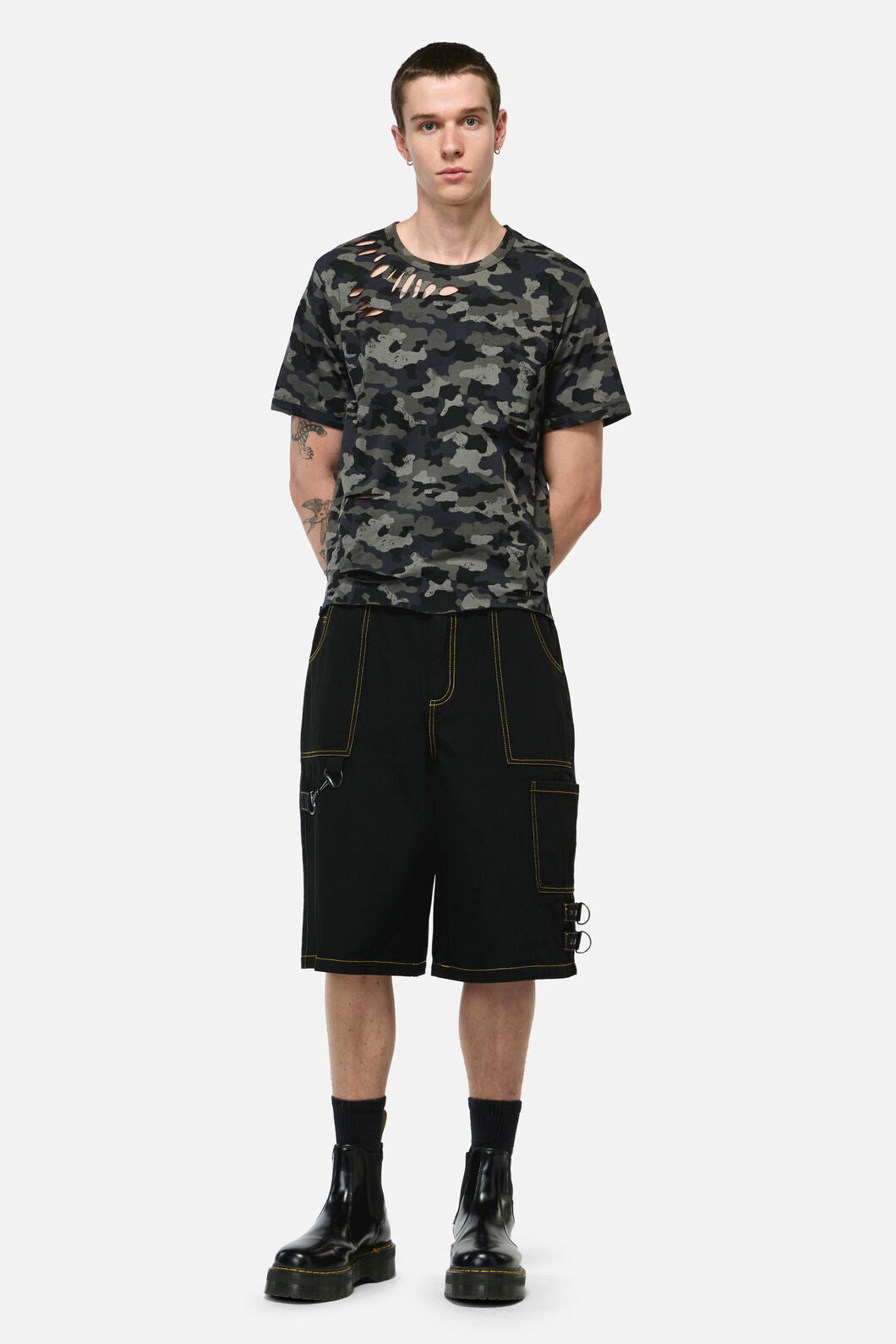 Dangerfield - Disruptive Camo Grunge Tee - grey