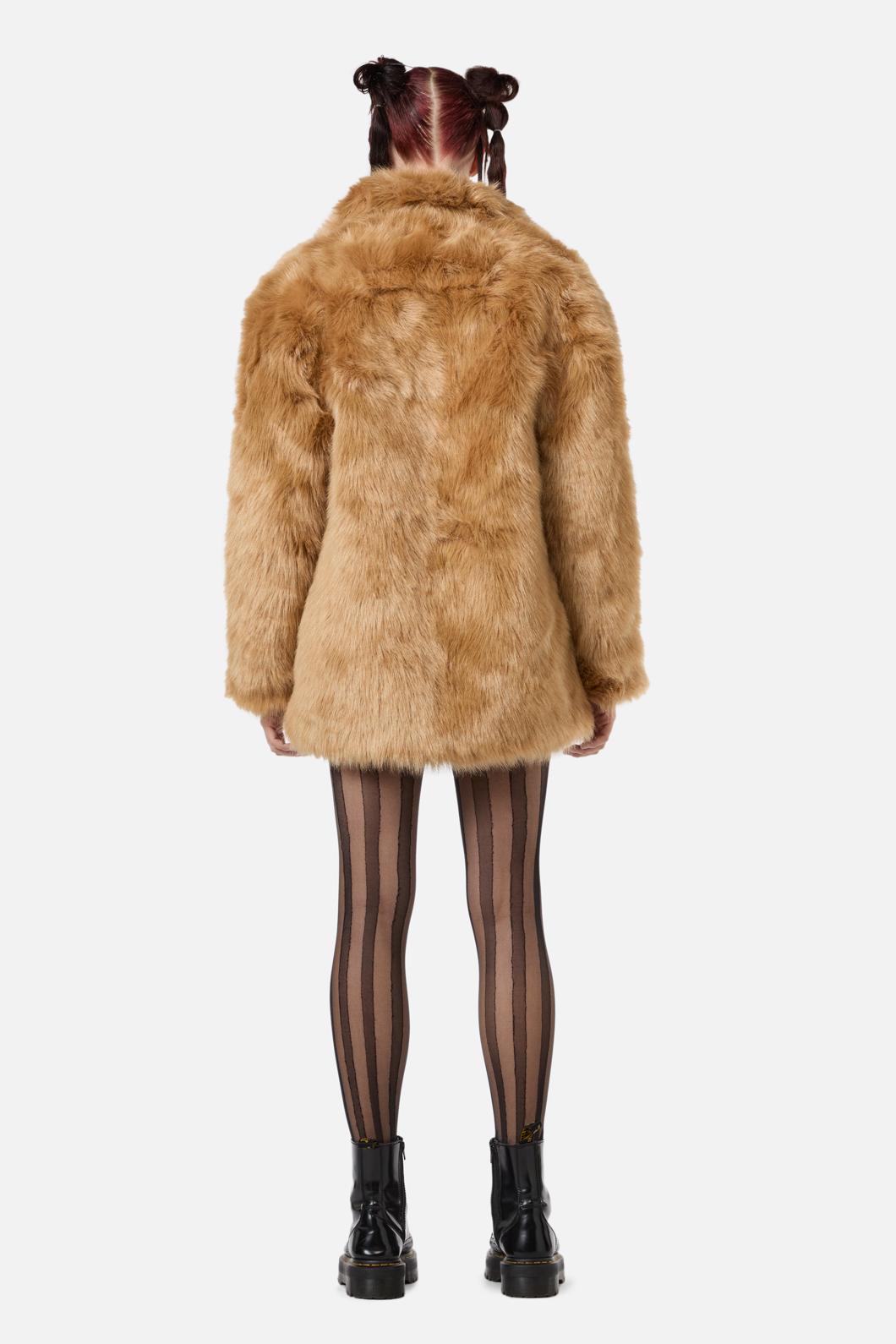 Dangerfield - Harry Faux Fur Jacket - tan
