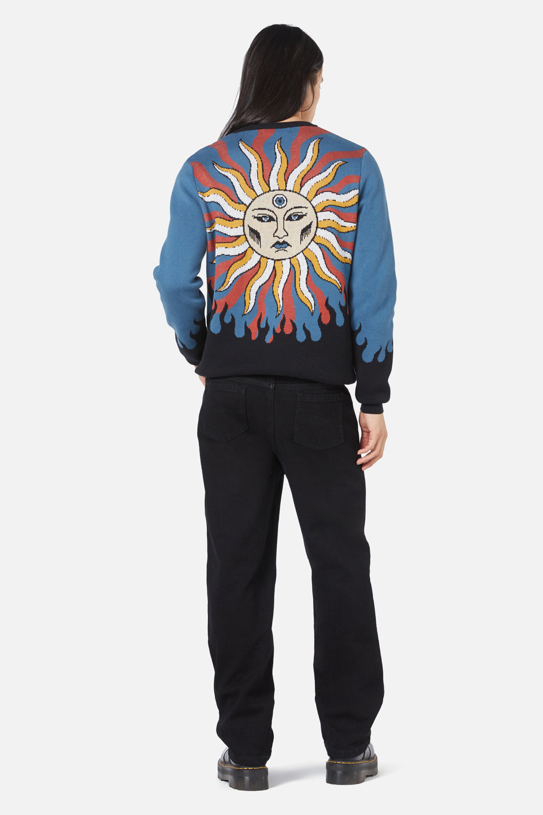 Dangerfield - Traditional Tarot Knit Jumper - blue