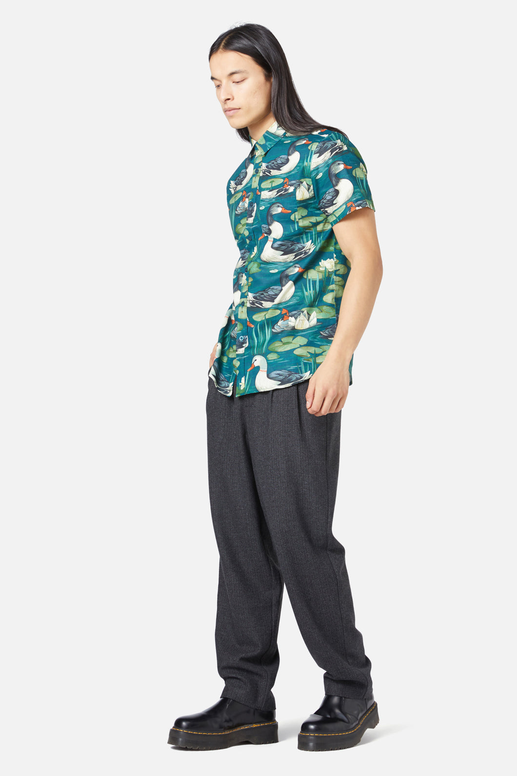 Dangerfield - Duck To Water SS Shirt - blue
