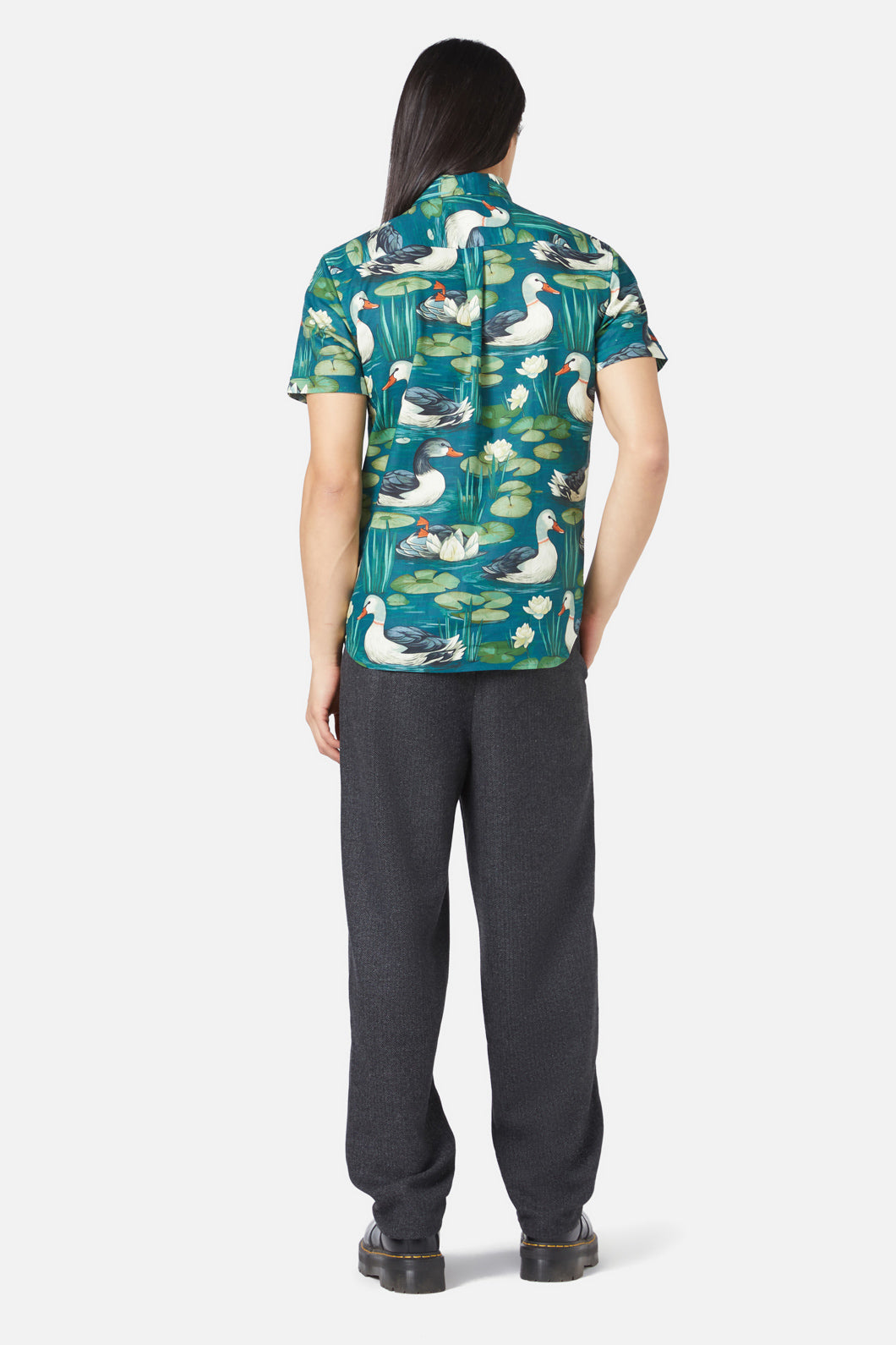 Dangerfield - Duck To Water SS Shirt - blue