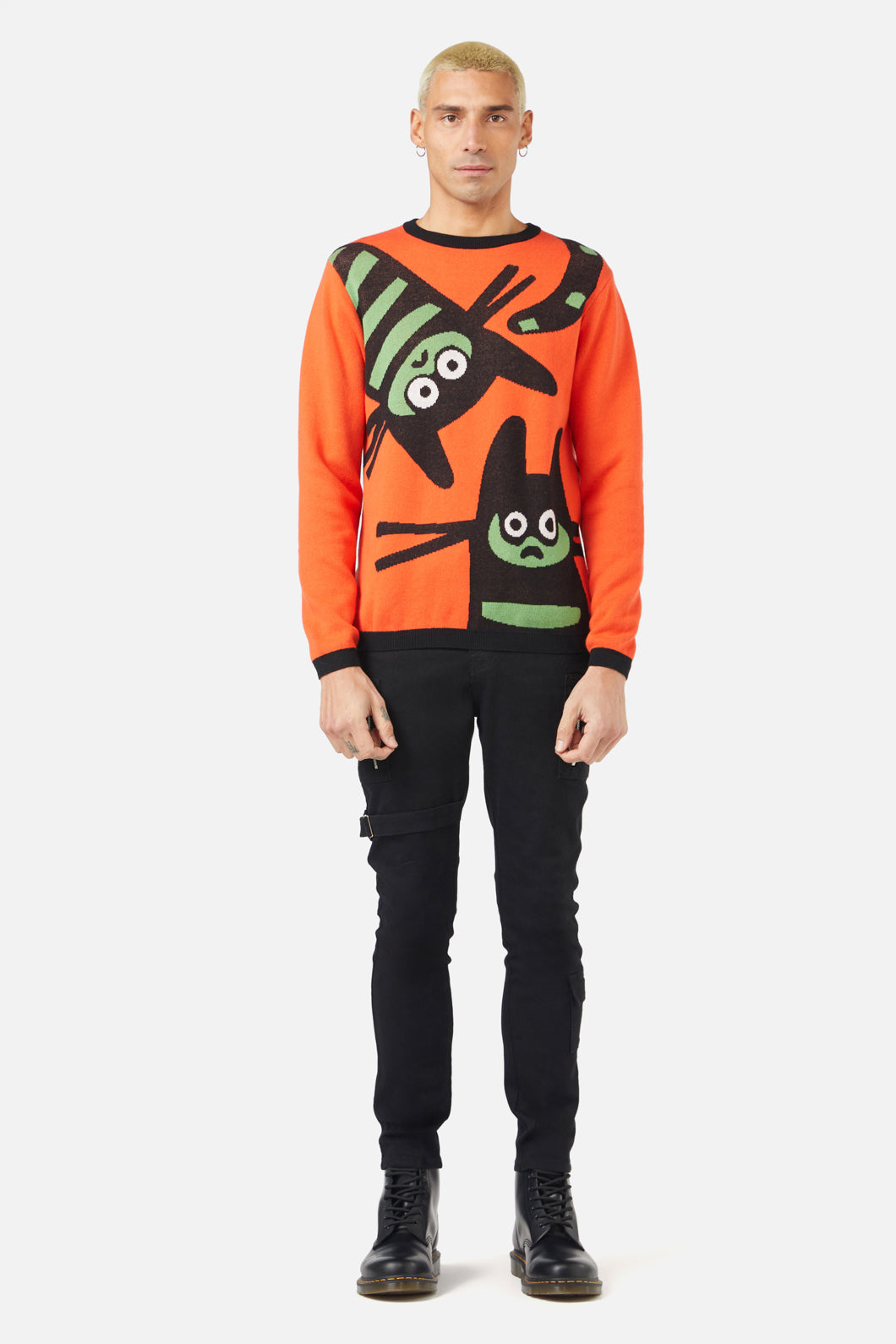 Dangerfield - Peculiar Puss Knit - orange