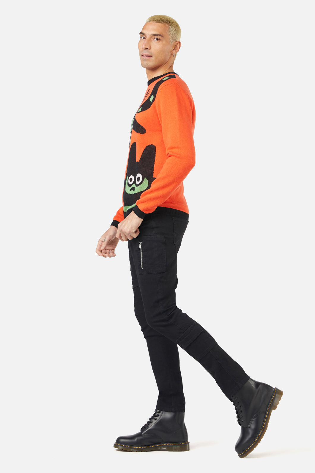 Dangerfield - Peculiar Puss Knit - orange