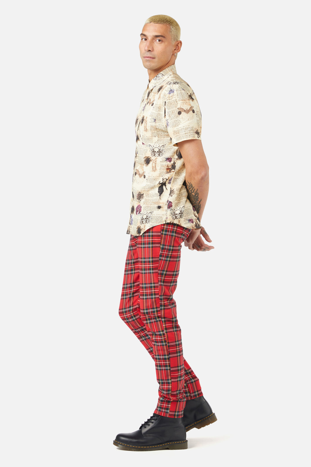 Dangerfield - Ruled Journal SS Shirt - cream