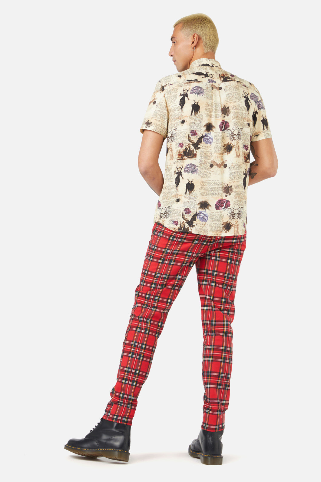 Dangerfield - Ruled Journal SS Shirt - cream